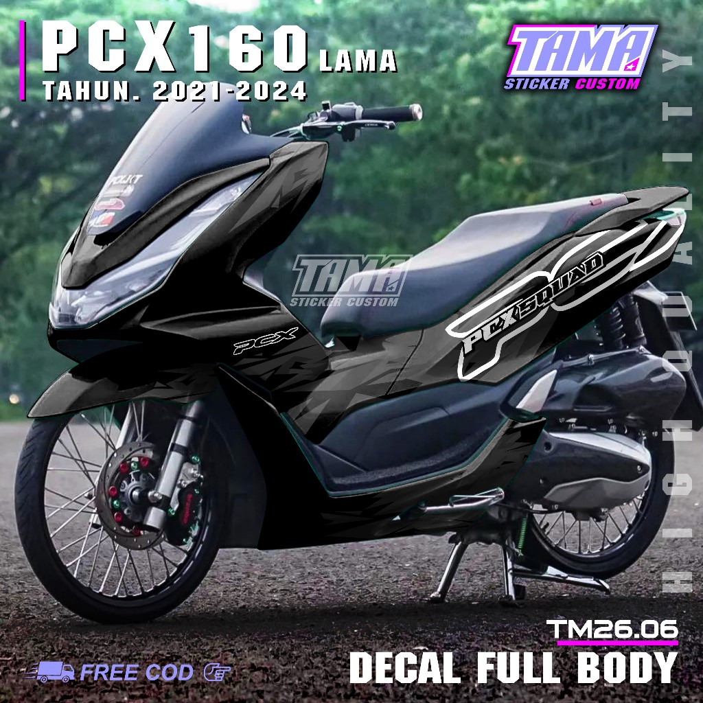Terbaru COD Sticker Decal Full Body Motor Honda Pcx 160 Lama Abs Cbs Tahun 2021 2022 2023 2024 Stick