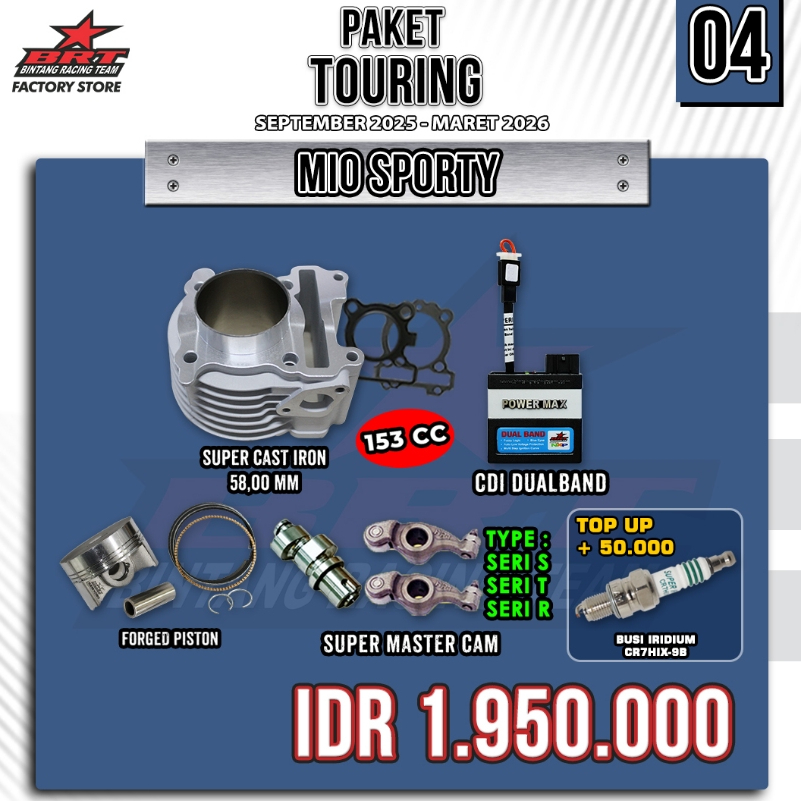 PAKET BORE UP SET MIO SPORTY DAN MIO SMILE