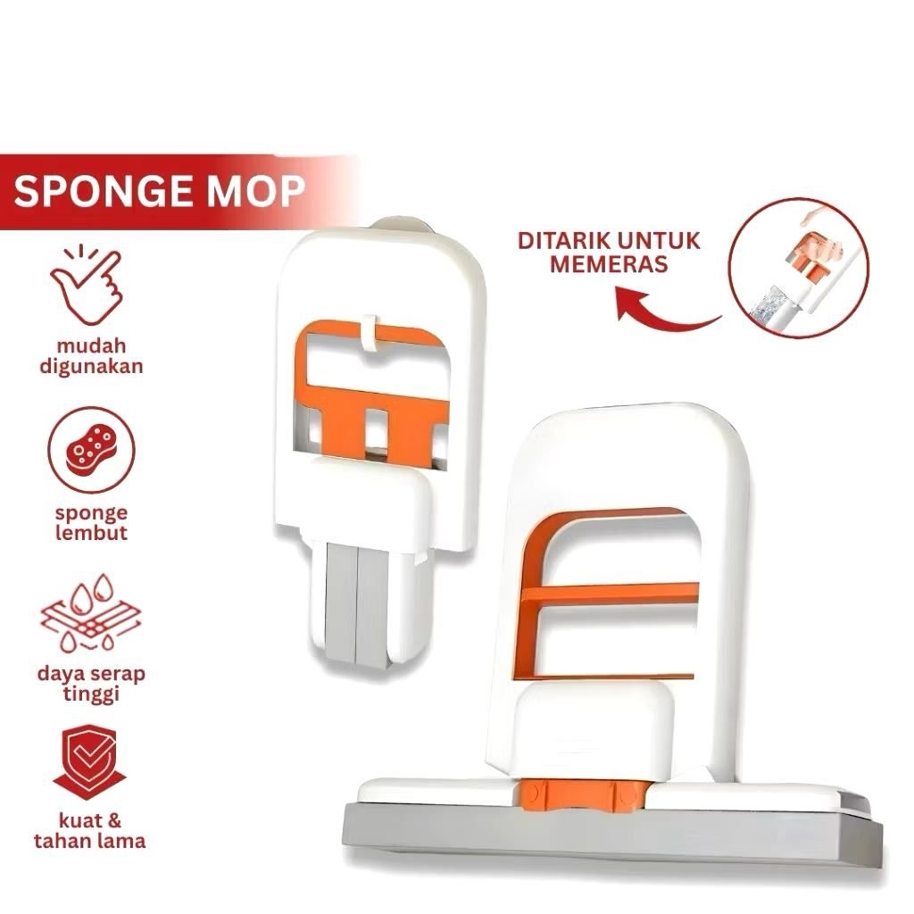 Mini Mop Alat Pel Mini Sponge Mop Portable
