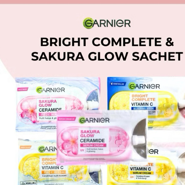 Garnier cream kemasan sachet 1 renteng isi 10pcs