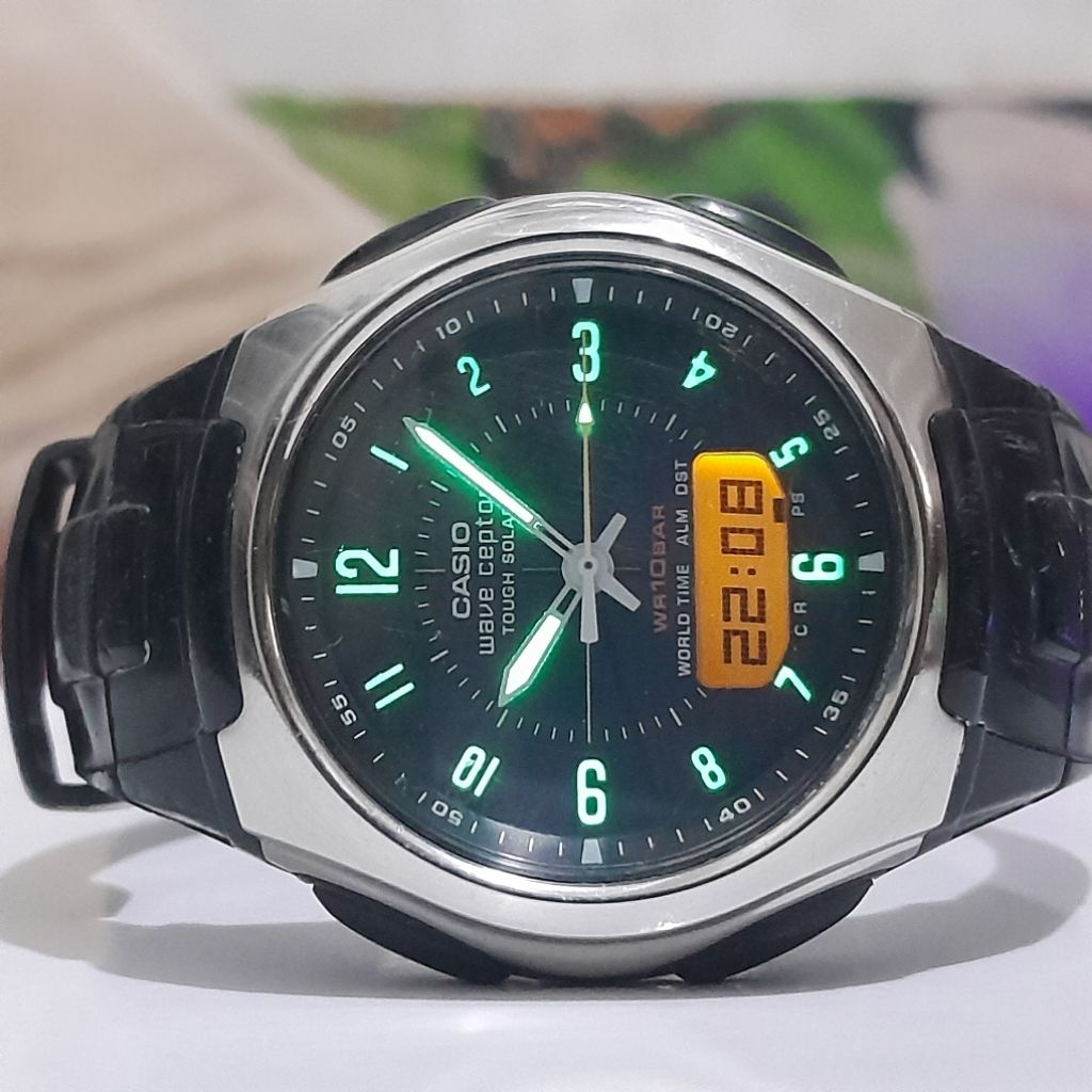 Jam tangan Casio Wave ceptor illuminator world time WVA 430J jj
