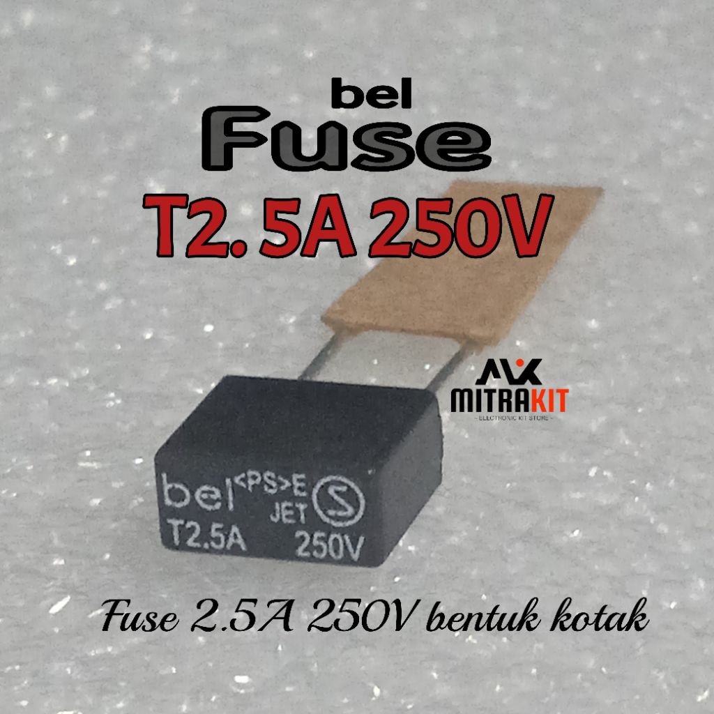 bel Fuse T2.5A 250V fuse kotak 2.5A 250V sikring