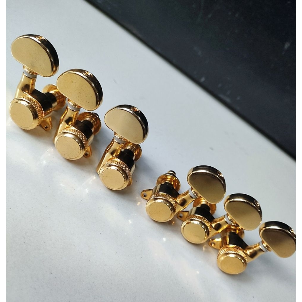 Dryer Gitar Locking Tuner 3R 3L warna Gold