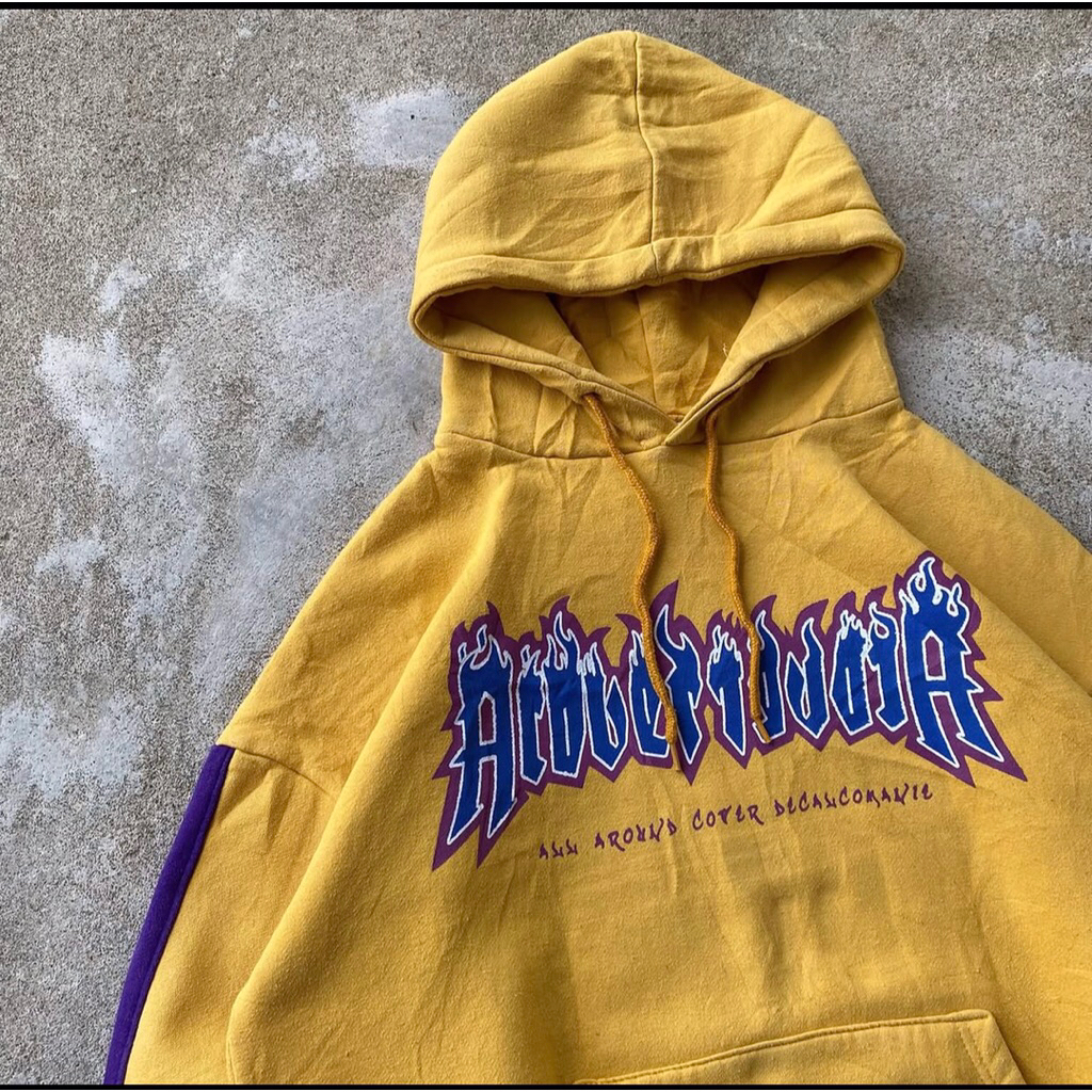 Hoodie Acover flame Yellow