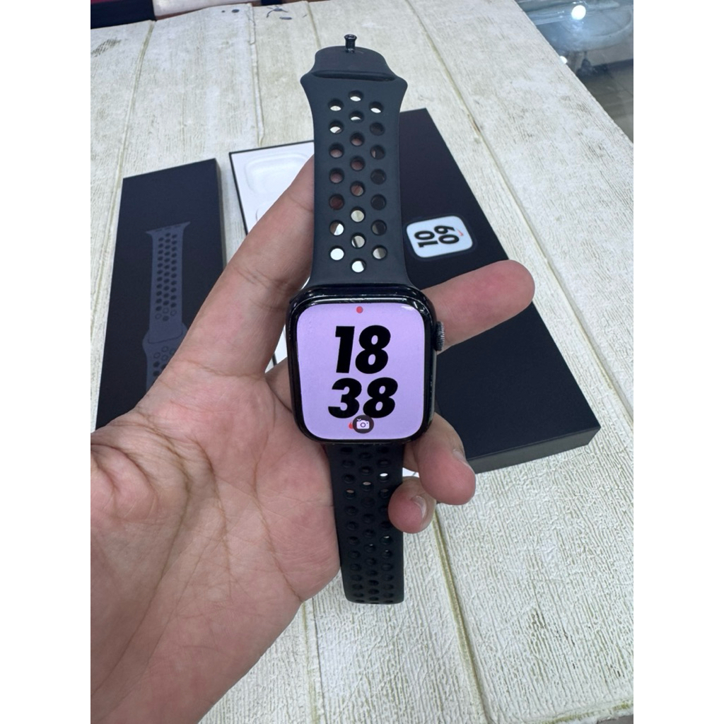 Apple watch series 7 55mm nike+ original ex resmi ibox