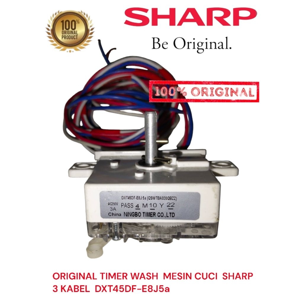 Timer Mesin Cuci Sharp 3 Kabel Original DXT45DF