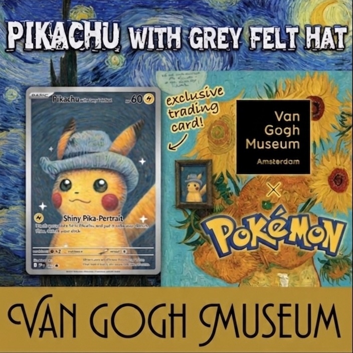 Kartu Pokemon TCG Pikachu with Grey Felt Hat - SV: Scarlet & Violet Promo Cards (Proxy)