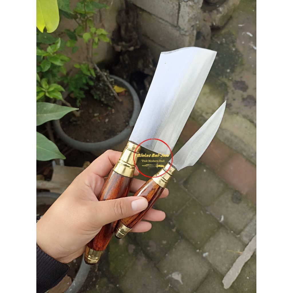blakas mini 13cm set mutik /blakas bali /pisau dapur /pisau bali /blakas premium /blakas serbaguna /