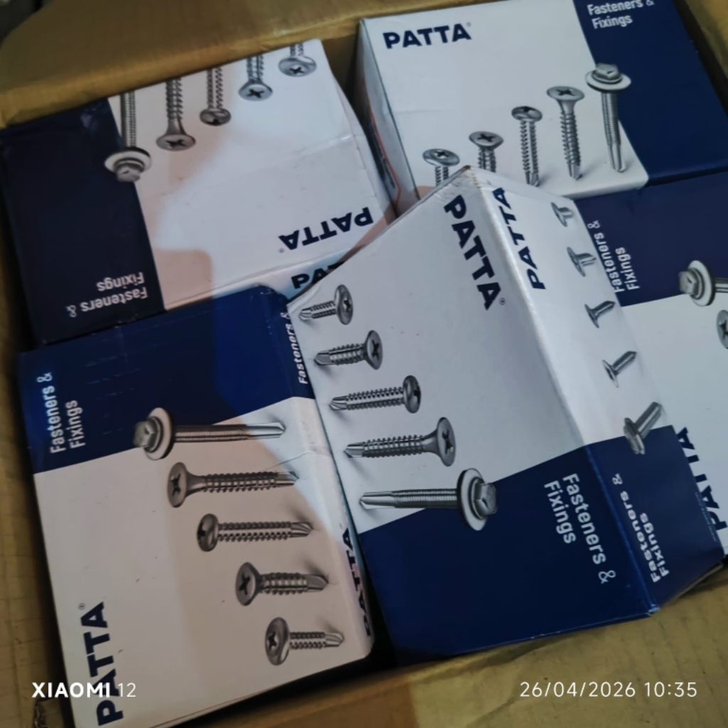 BAUT PATTA PTA 1 BOX KOTAK ISI 1000 200 250 300 350 PCS SEKRUP GYPSUM BAJA HOLLO HITAM KUNING