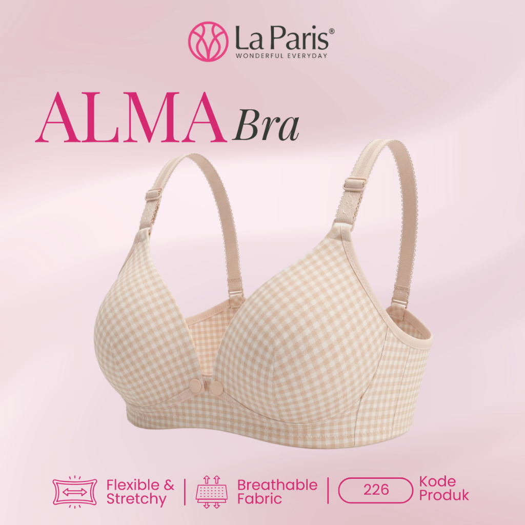 LA PARIS Bra Menyusui Nursing Bra Tanpa Kawat Wanita Ibu Hamil La Paris BRA BH La Paris 226