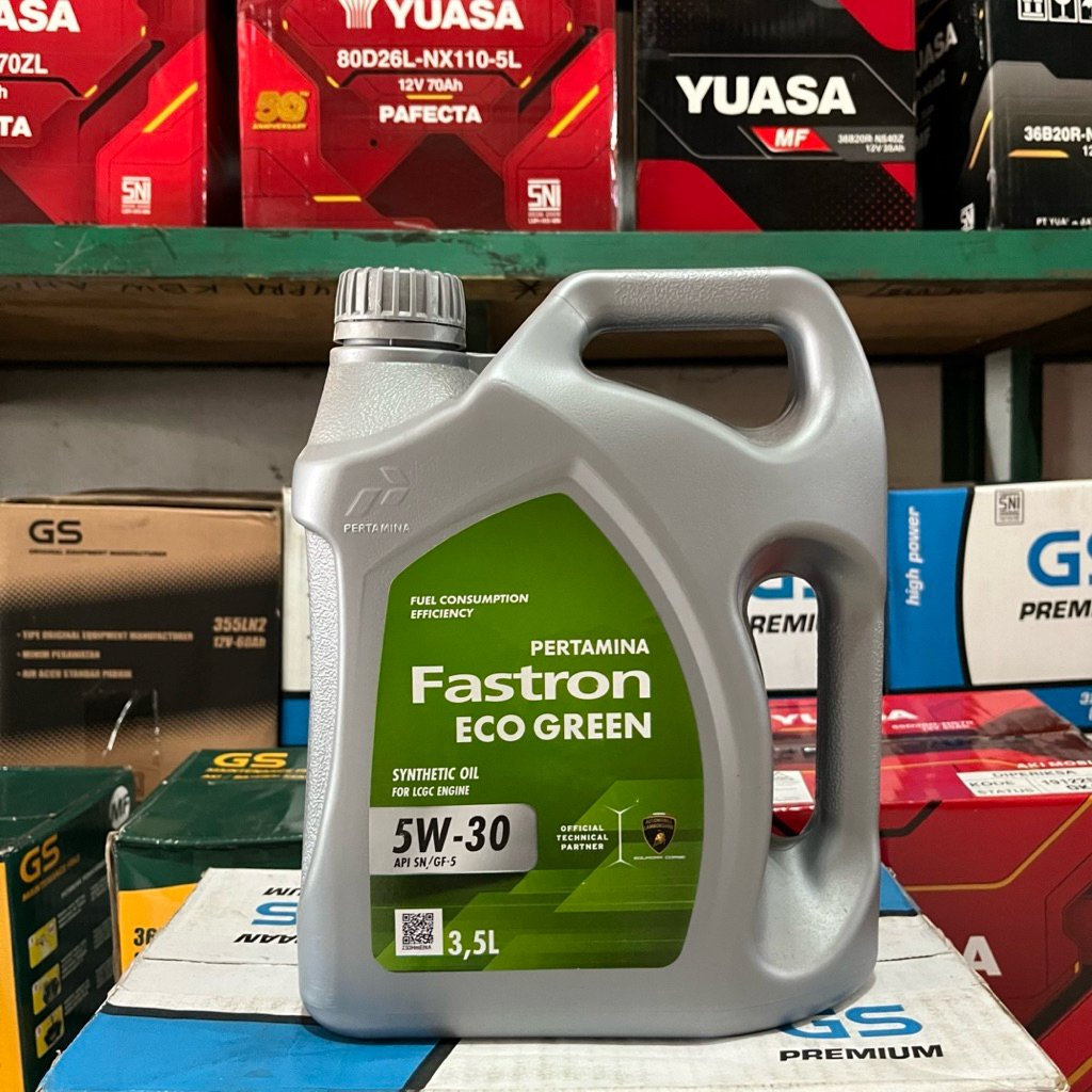 Oli Fastron Eco Green 5W30 | 3,5 Liter (Oli Mobil LCGC - Sigra, Calya, Agya, Ayla, Brio Satya & Dats