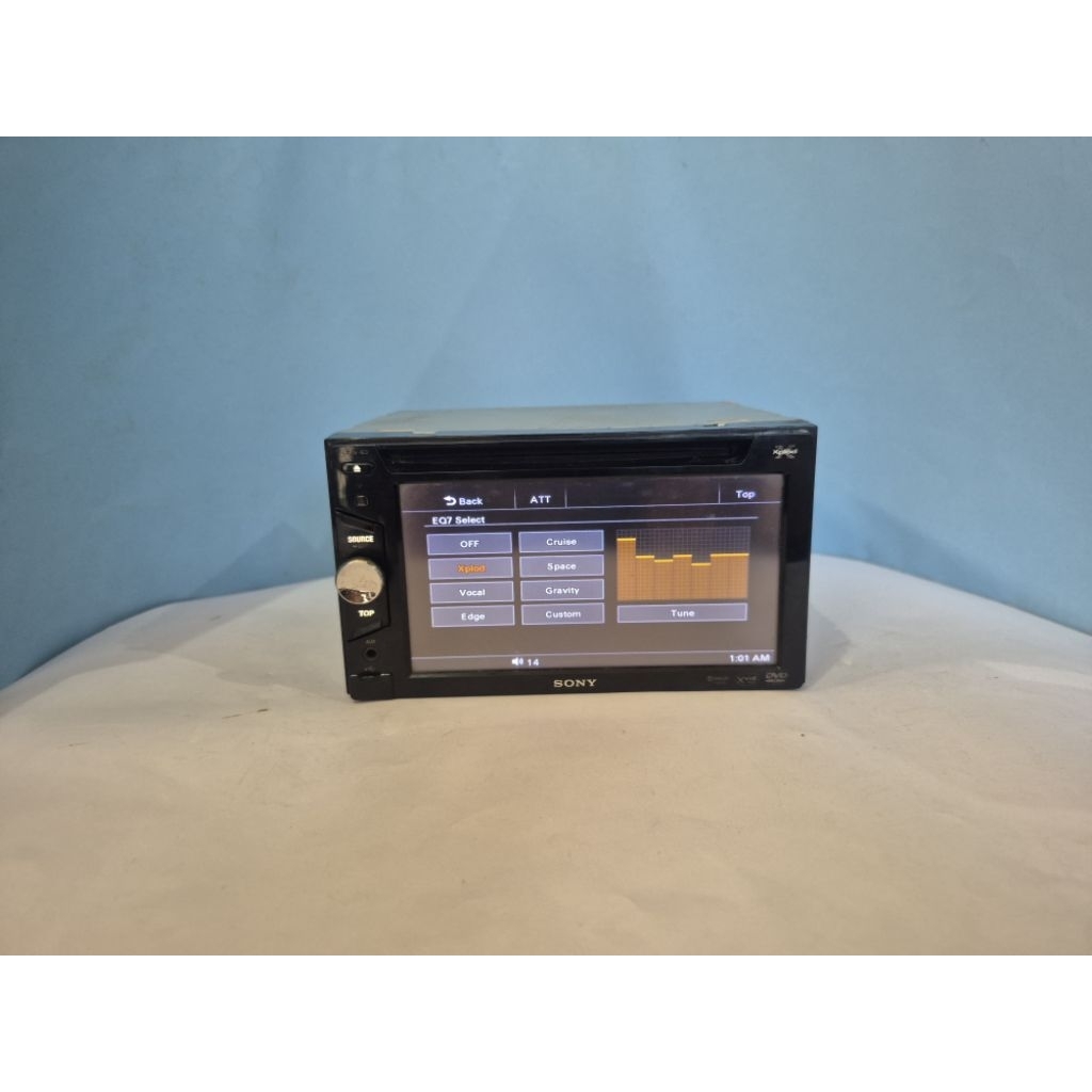 head unit double din merk sony xplod xav 63