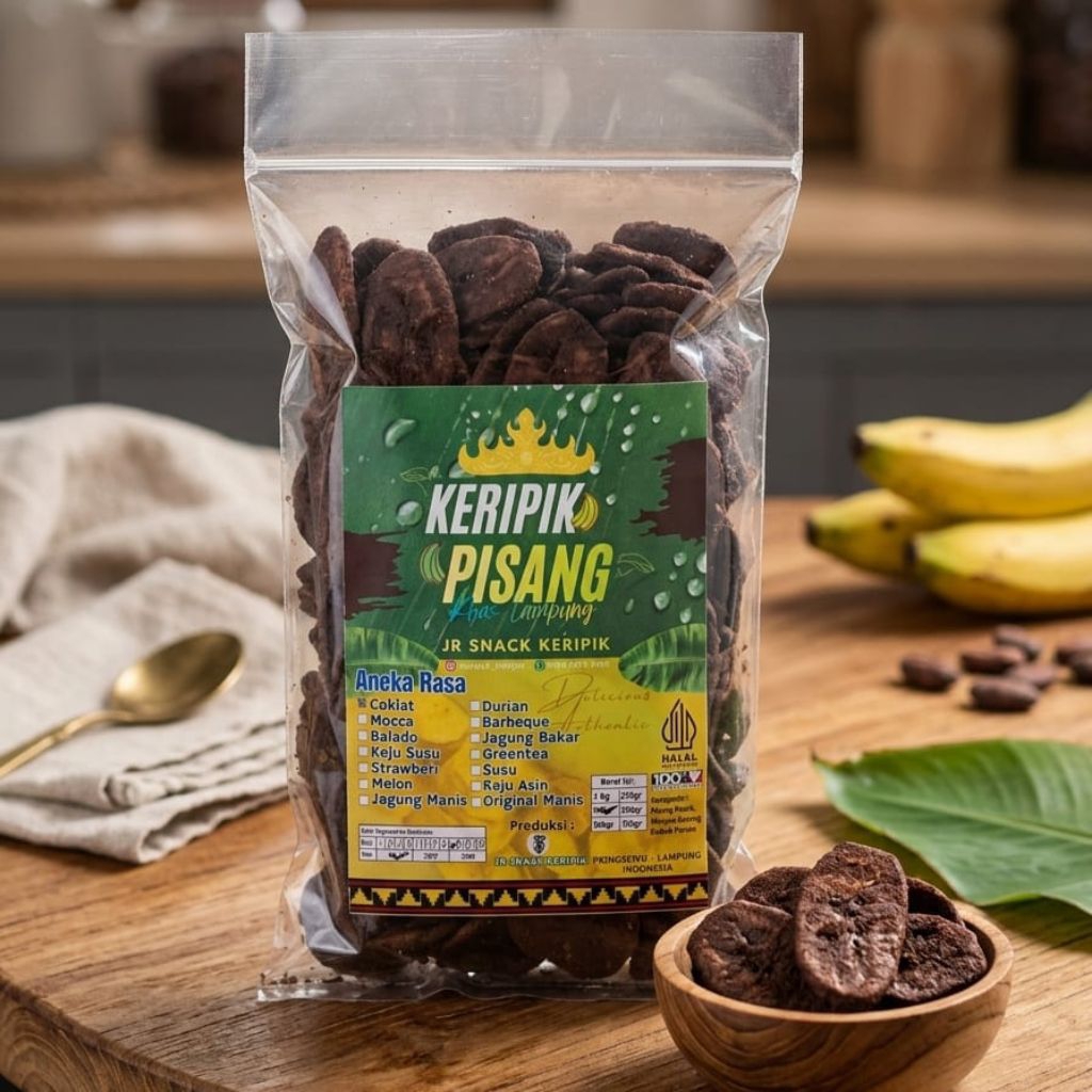 250G KRIPIK PISANG COKLAT / KERIPIK PISANG COKELAT KHAS LAMPUNG / OLEH OLEH KHAS LAMPUNG