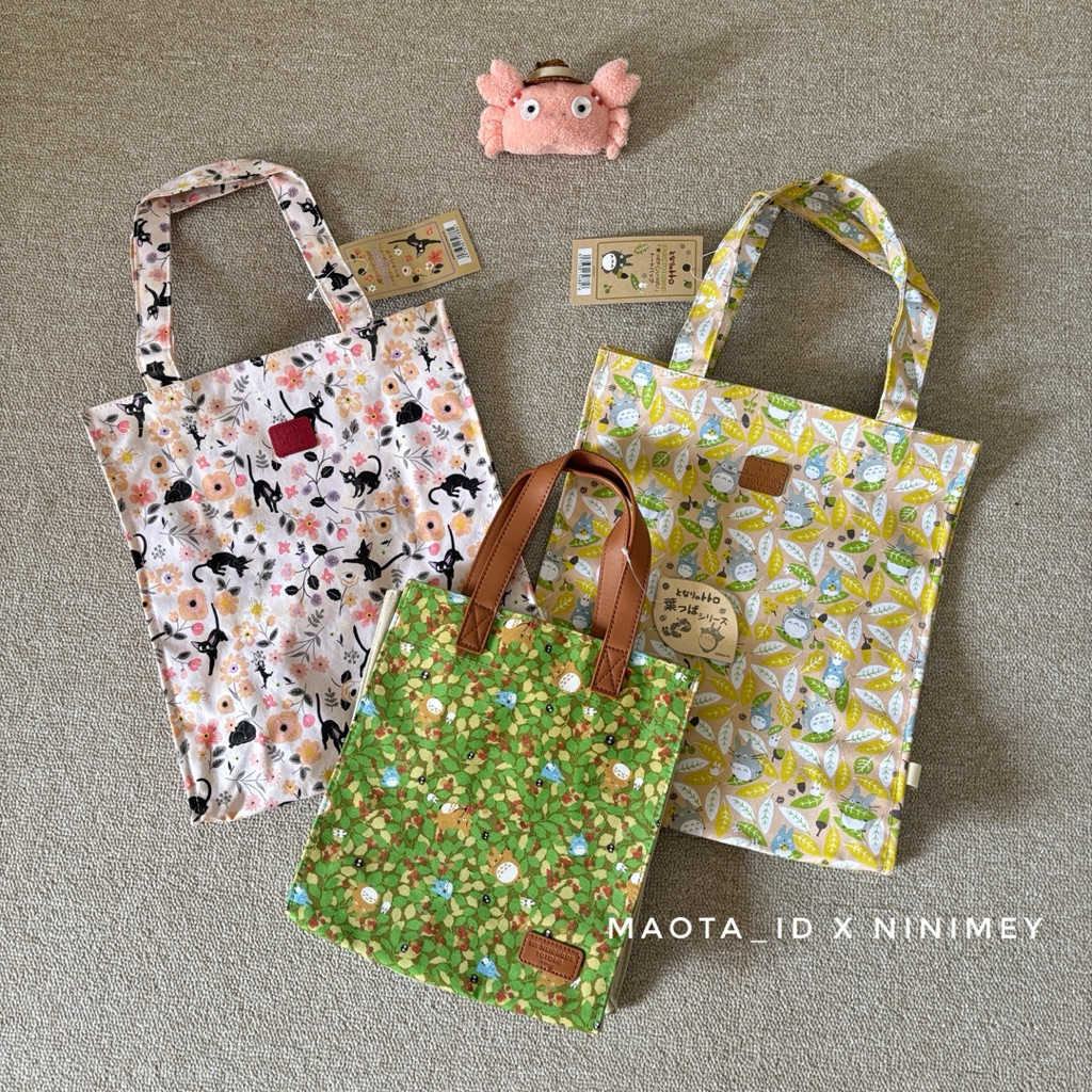 Totebag Studio Ghibli / Totebag Totoro Jiji / Tas Totoro / Tas Jiji