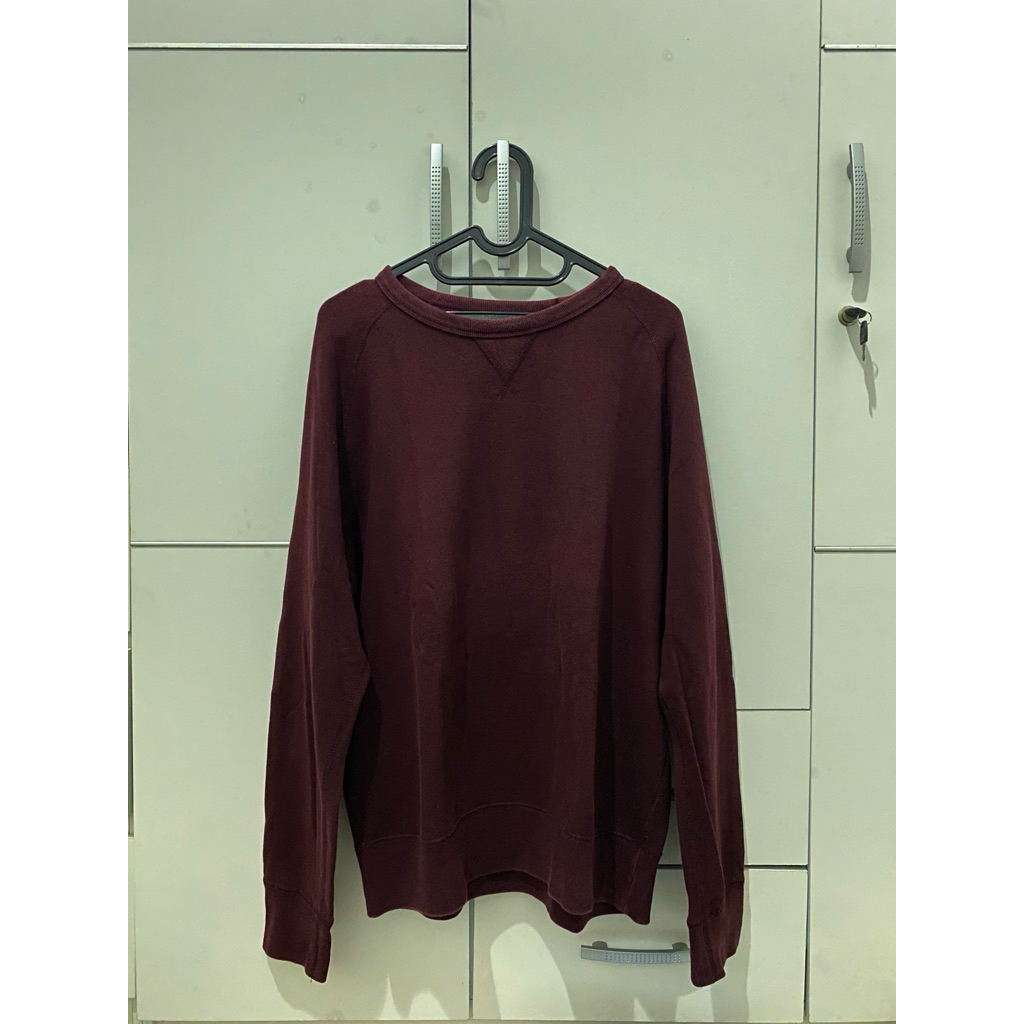 UNIQLO SWEATER CREWNECK MAROON