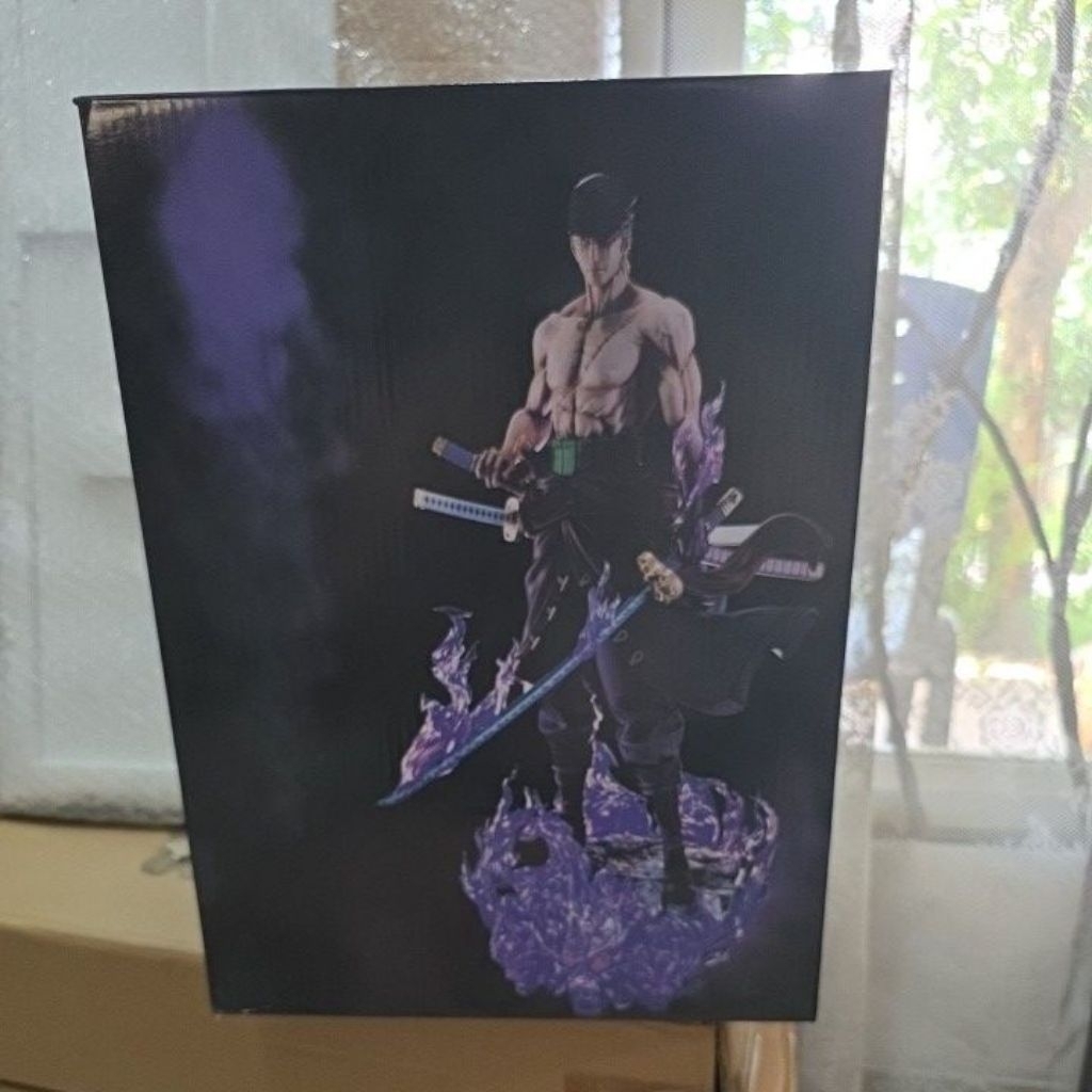 action figure zoro torch burning studio