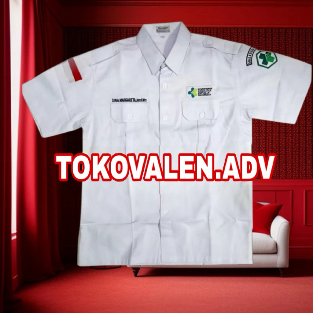 Kemeja Kemenkes Dinas Kesehatan Baju Kemenkes Seragam Kemenkes