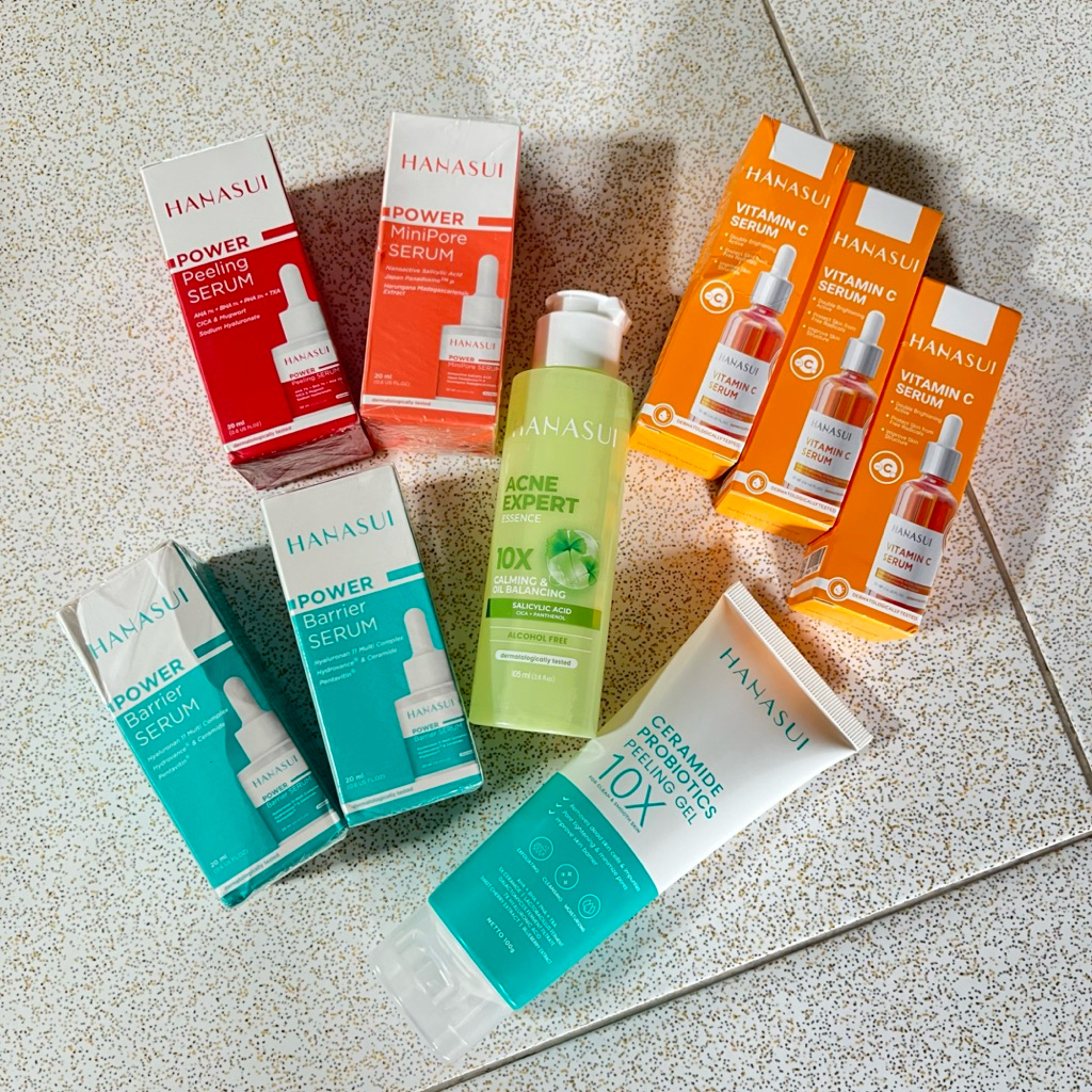 HANASUI Power Serum, Toner, Facewash - Produk HANASUI