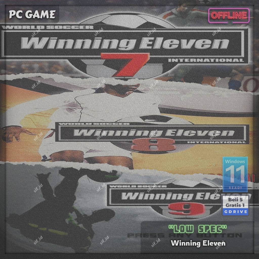 Winning Eleven 7 - 8 dan 9 - WE 9 - PC Game
