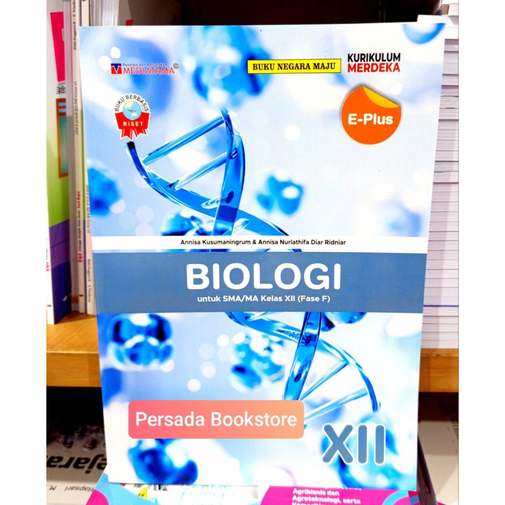 Buku E Plus Biologi Kelas 12 SMA Kurikulum Merdeka Mediatama