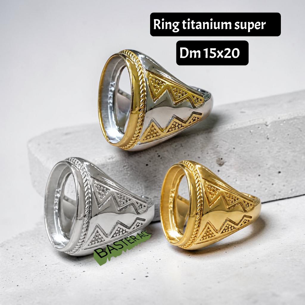 RING CINCIN DM 15X20 RING TITANIUM SUPER