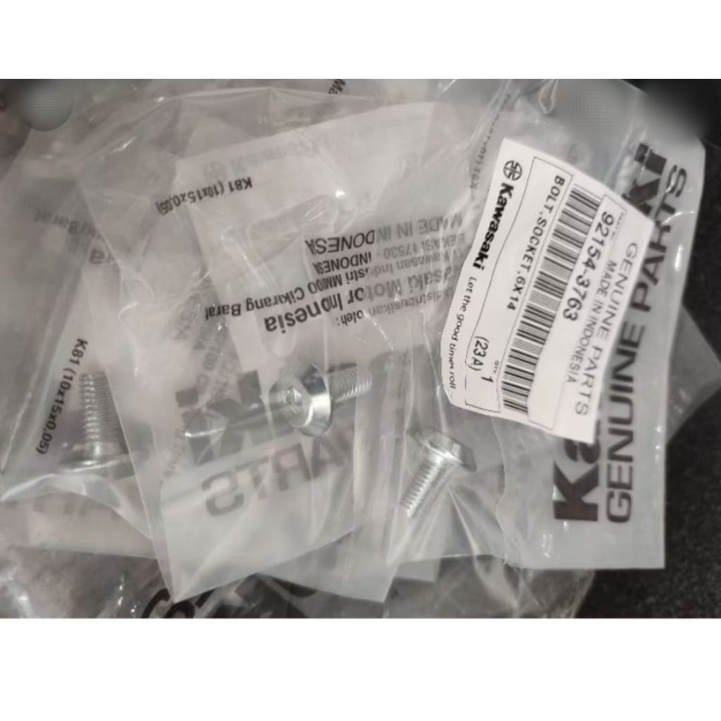 baut fairing bawah L5 Ninja 250 Ninja rr mono Ninja rr original