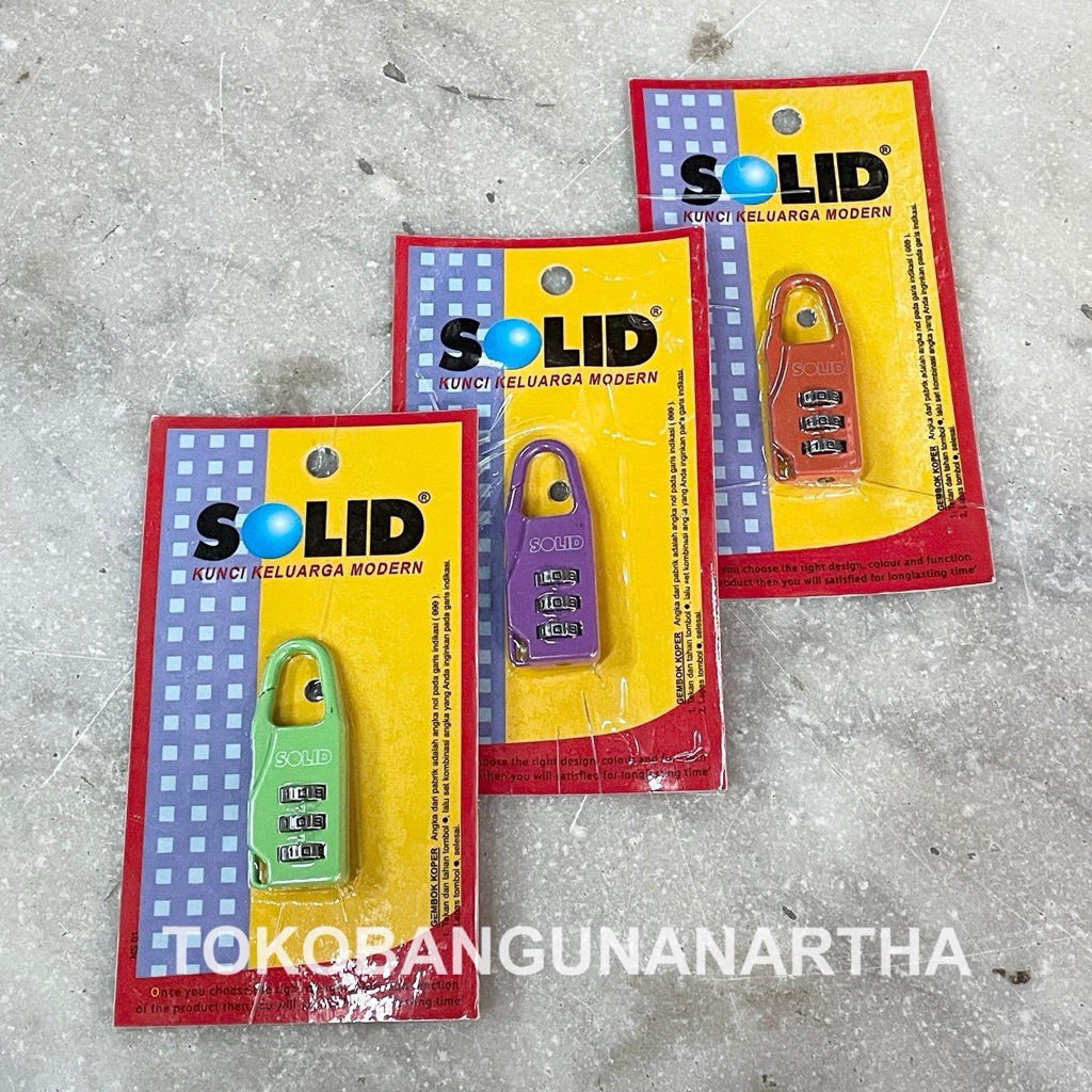 Kunci Gembok SOLID Angka