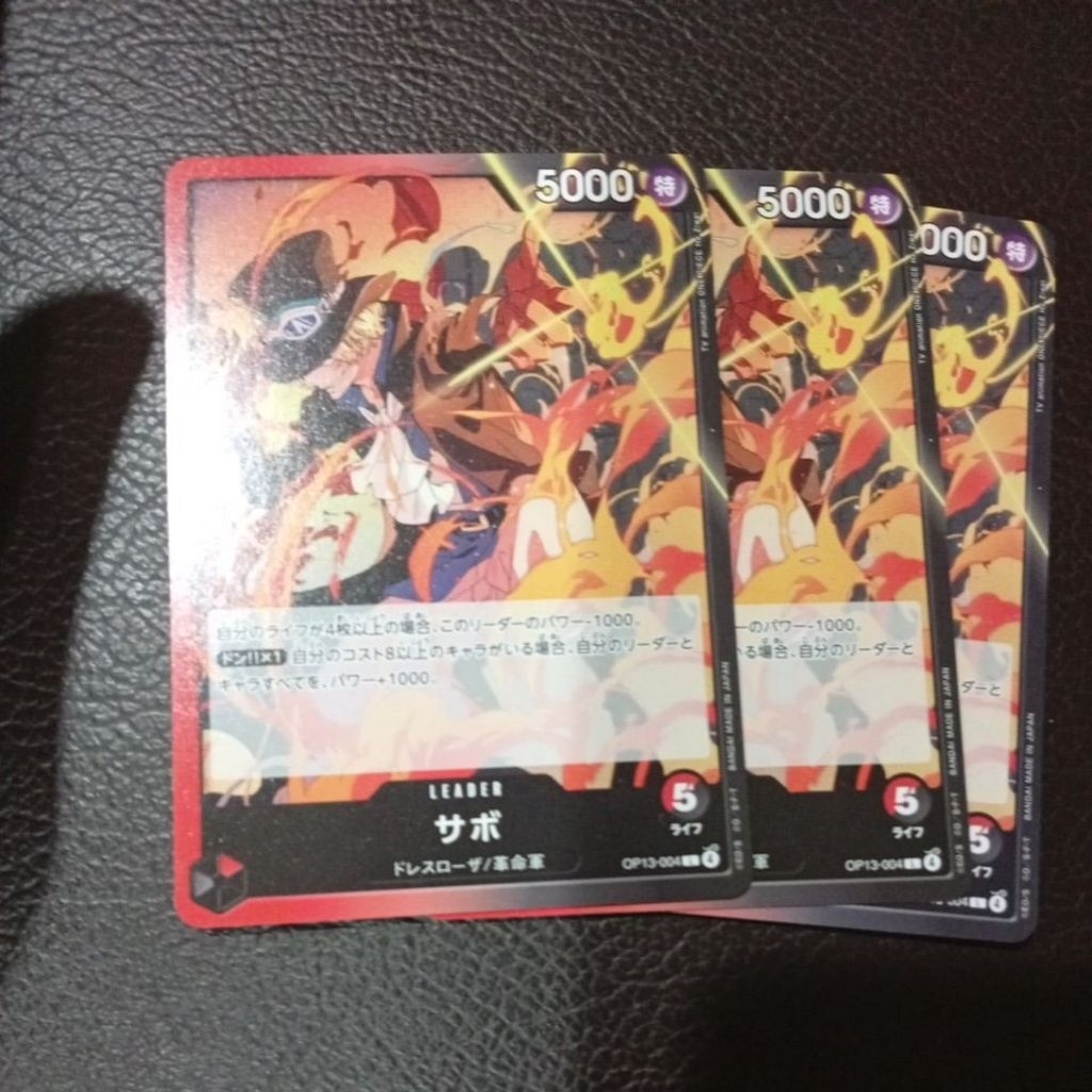 sabo one piece TCG op13 004 (leader card)