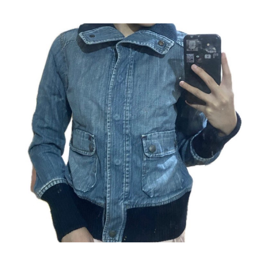 jaket jeans mango (denim jacket) (jaket denim) (jacket jeans)
