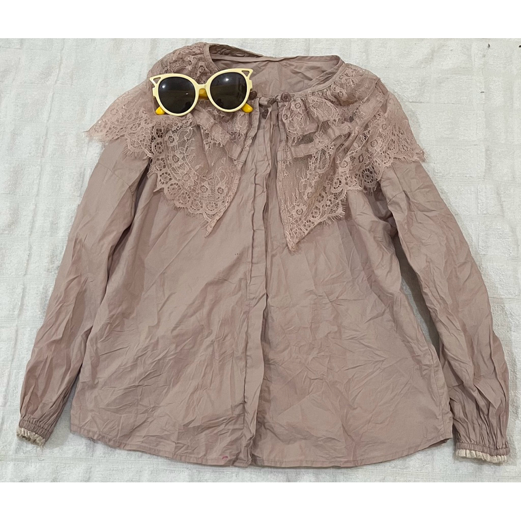 baju kemeja anak perempuan size 7-8 tahun preloved