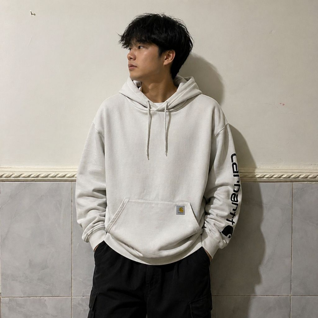 hoodie carhartt spellout