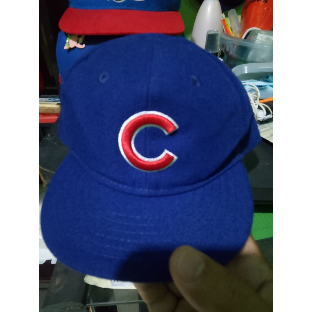 Topi anak New Era MLB Chicago Cubs Second Bekas