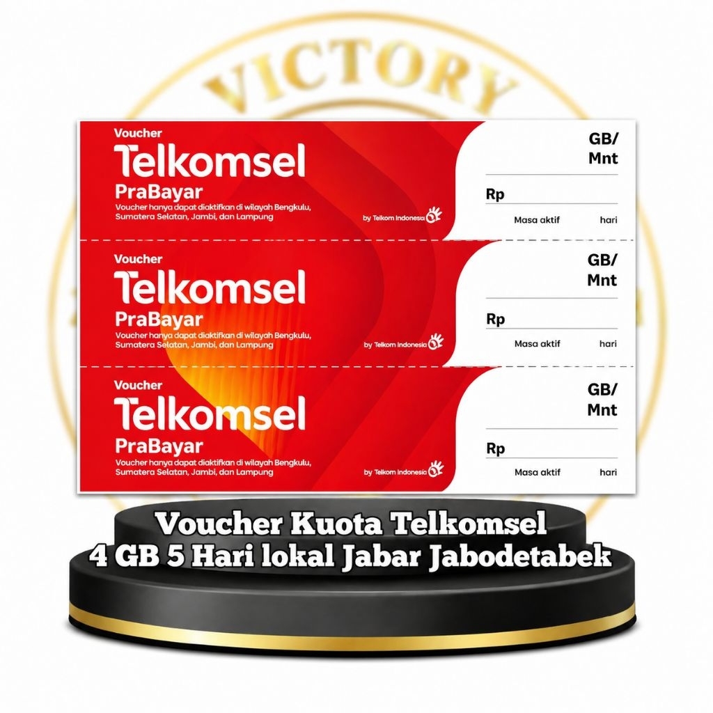 Voucher kuota Telkomsel 4 GB 5 Hari Lokal Jabar / Voucher kuota murah / kuota harian / Voucher kuota
