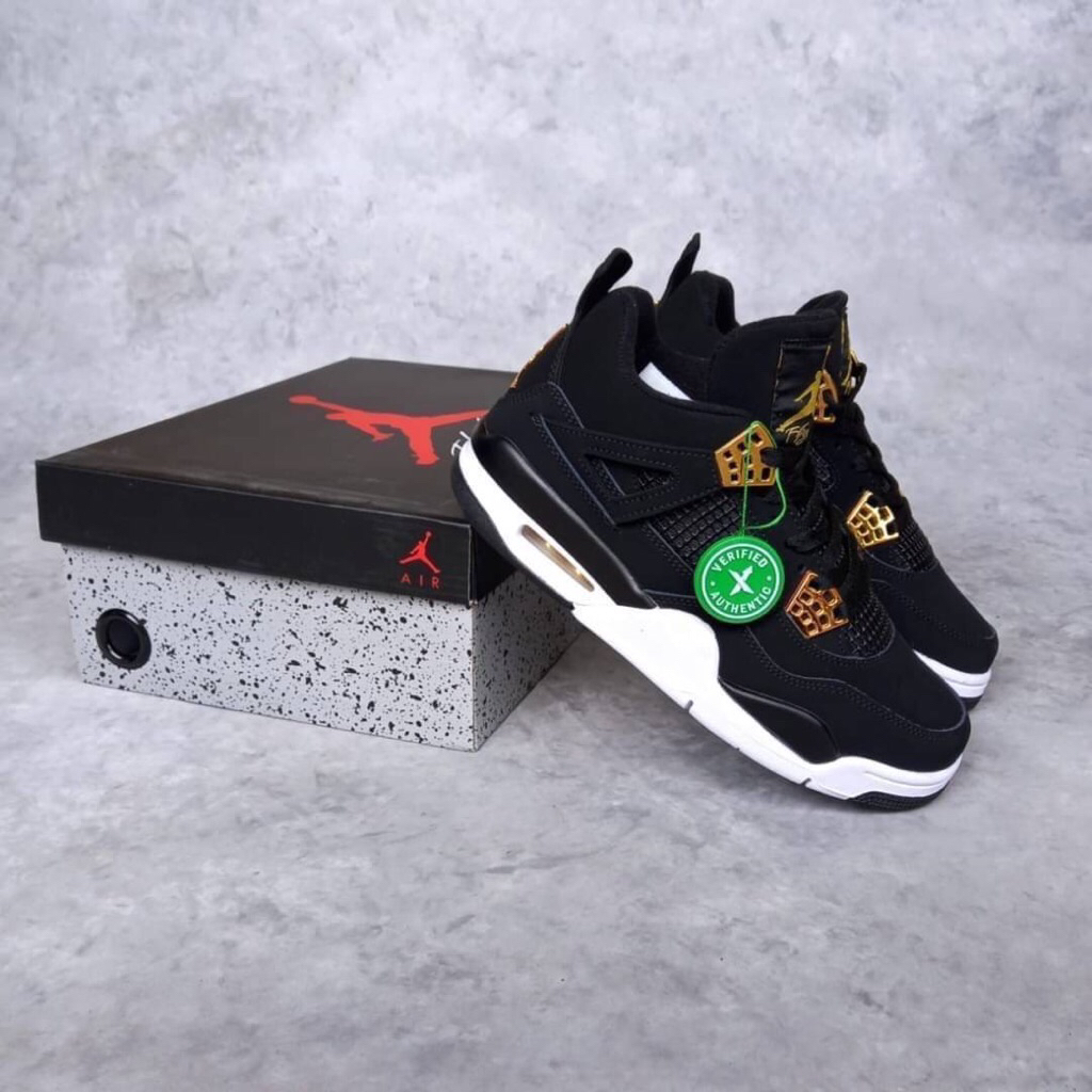 ( Abuy project ) Sepatu Sneakers Air Jordan 4 Retro Royalty Reps