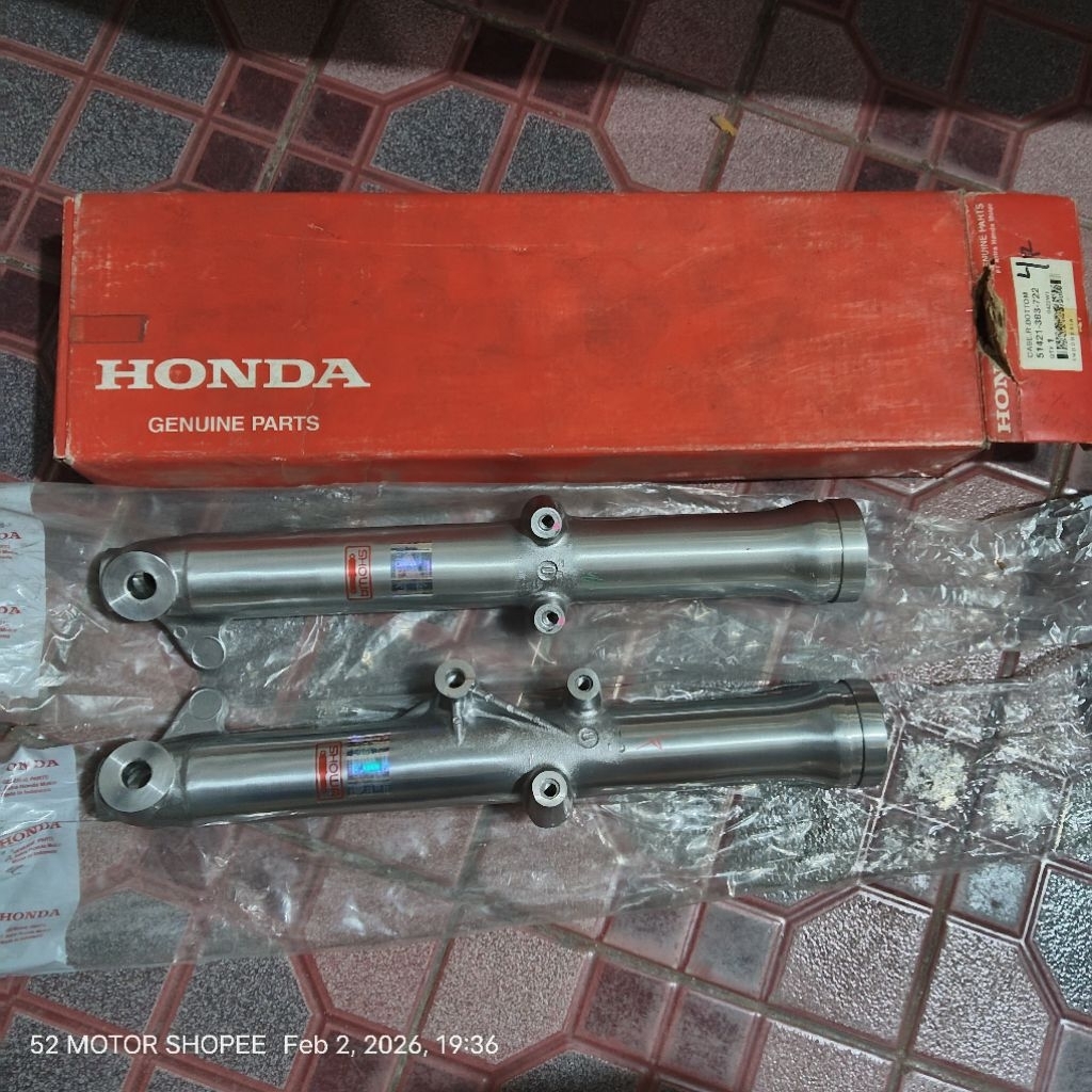tabung sok depan bottom shock GL100 GL125 Original AHM