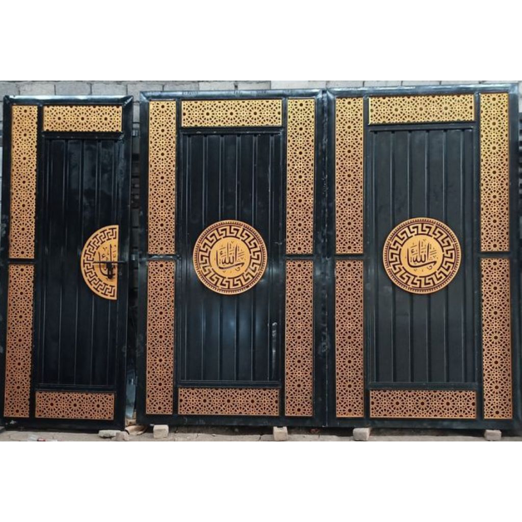 pintu motif laser cutting