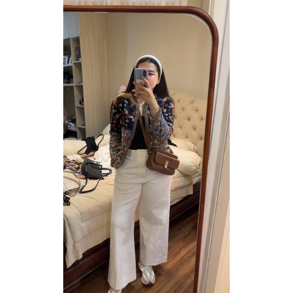 Preloved - Vintage Style Floral Patchwork Jacket