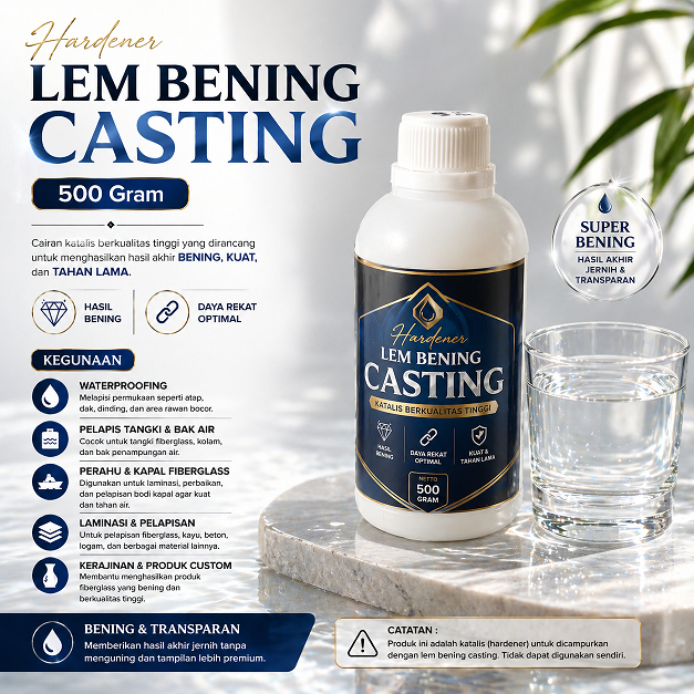 Hardener Casting Resin 500 Gram - Hardener Only Casting Resin - Hardener Epoxy Resin Bening