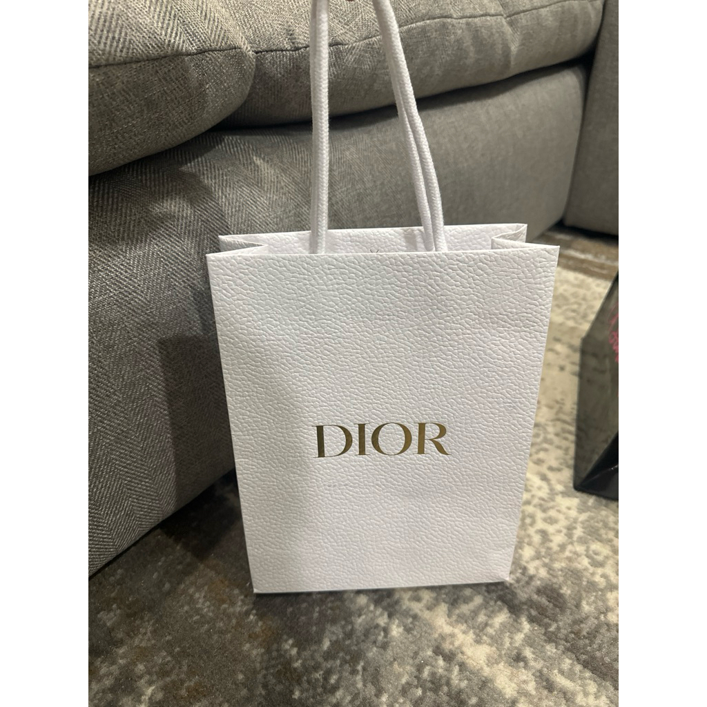 paper bag dior bertekstur 22cm