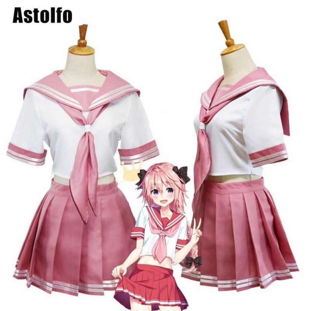 KOSTUM COSPLAY SEIFUKU ASTOLFO FATE GRAND ORDER/ASTOLFO FGO COSPLAY