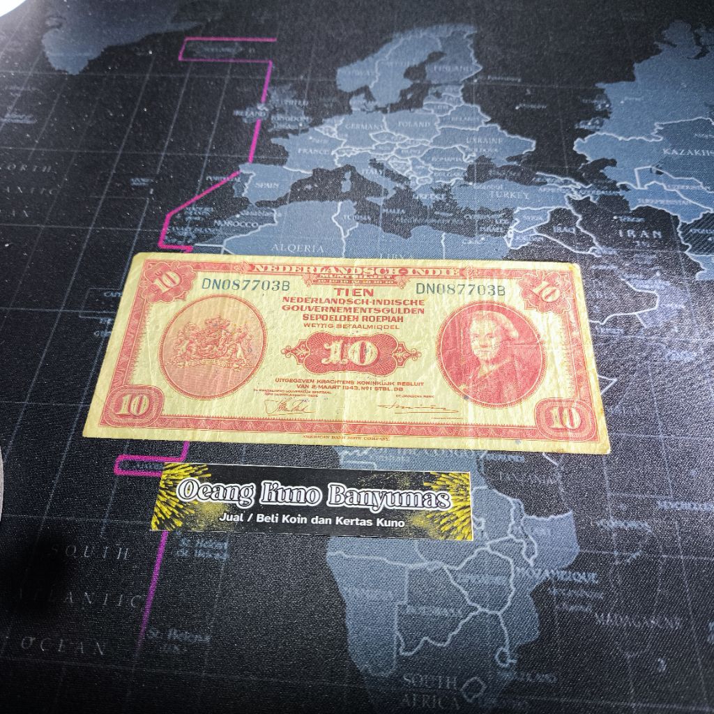 Koleksi 10 Rupiah Nica 5 Nica Tahun 1943 Original Bagus