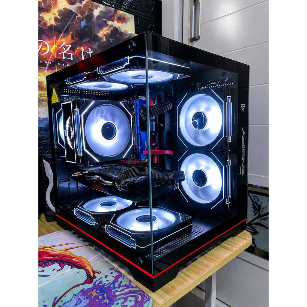 pc gaming live streaming  editing dan rendering