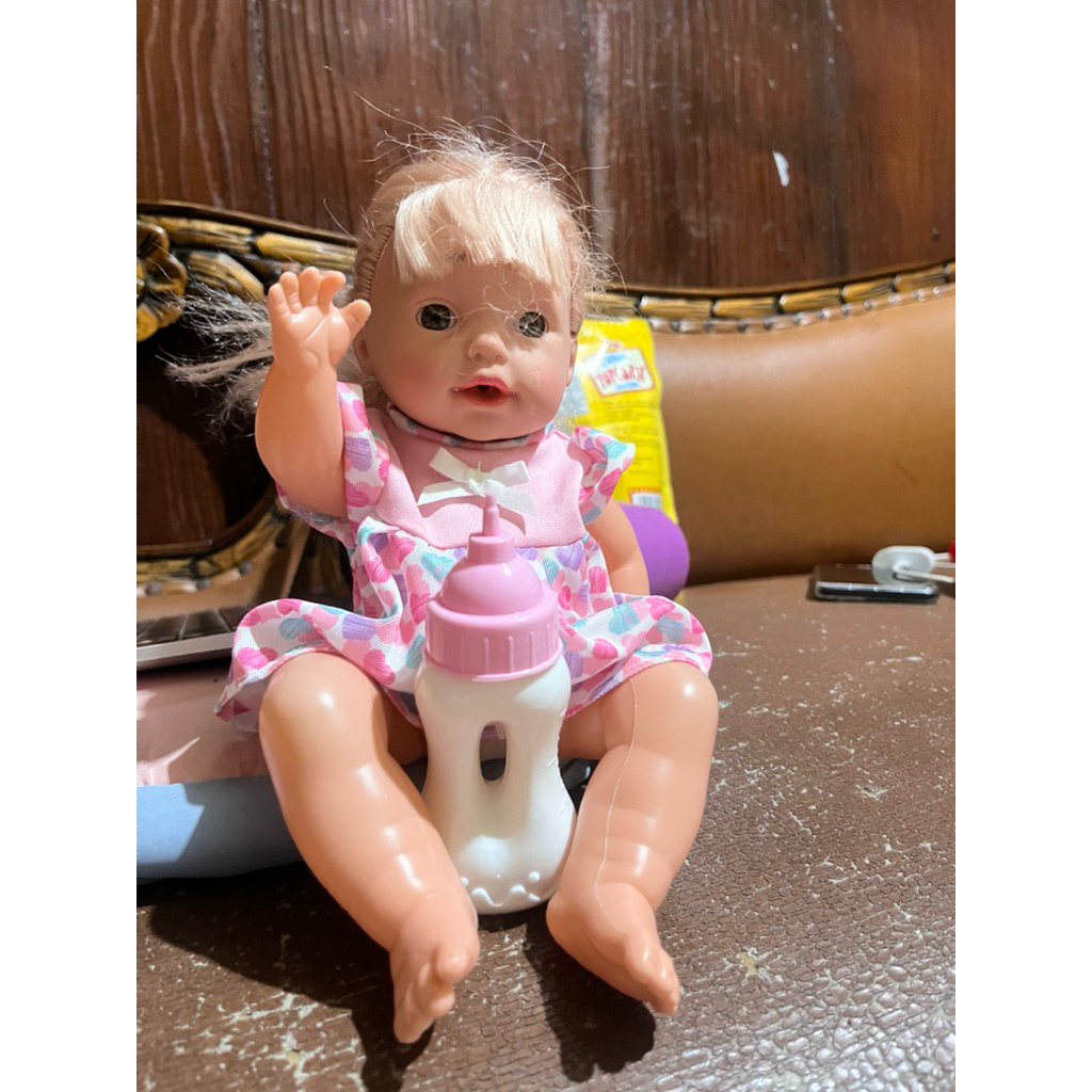 Boneka Bayi Susan Dot 28cm Bisa Menangis dan Berbicara (Preloved)