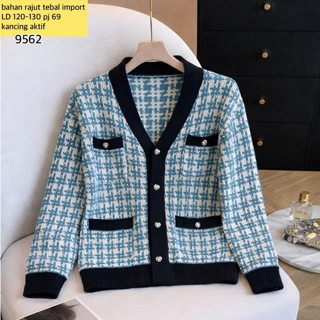 Grdigan Rajut Lengan Panjang Import Atasan Rajut Kekinian Import Atasan Rajut Import Blouse Atasan