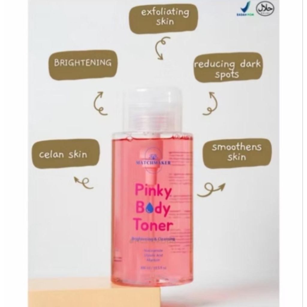 TONER BADAN tidak mengelupas New 300ml ,membersihkan kotoran, dan mengangkat sel-sel kulit mati(mcst
