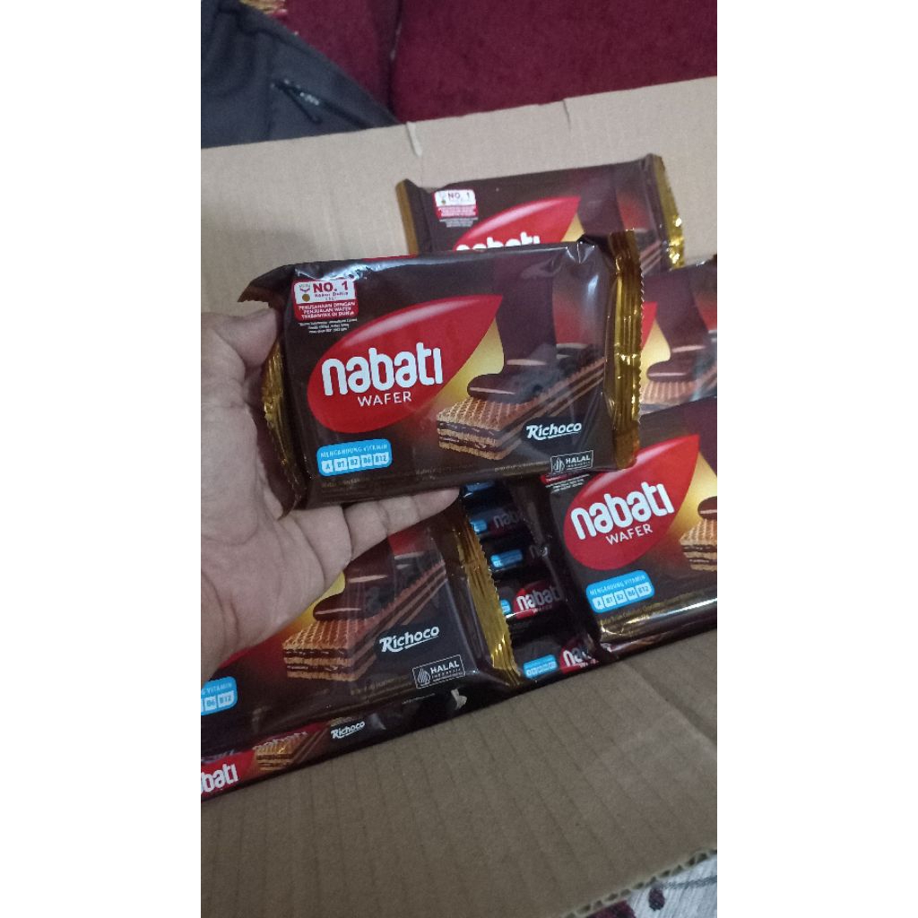 10 pcs wafer nabati coklat 2000 an
