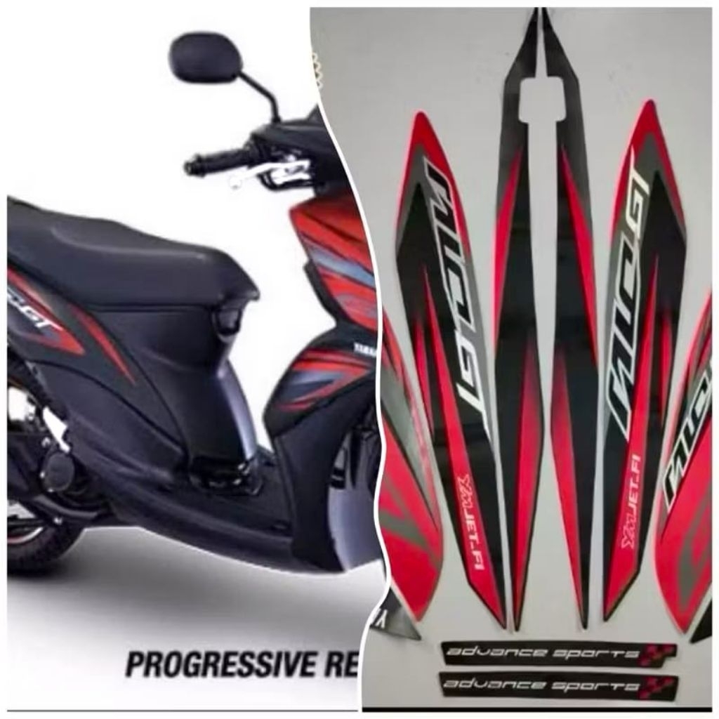 Striping Mio GT 2014 | Stiker Body Yamaha Mio GT 2014 | Desain Sporty Original | Full Set