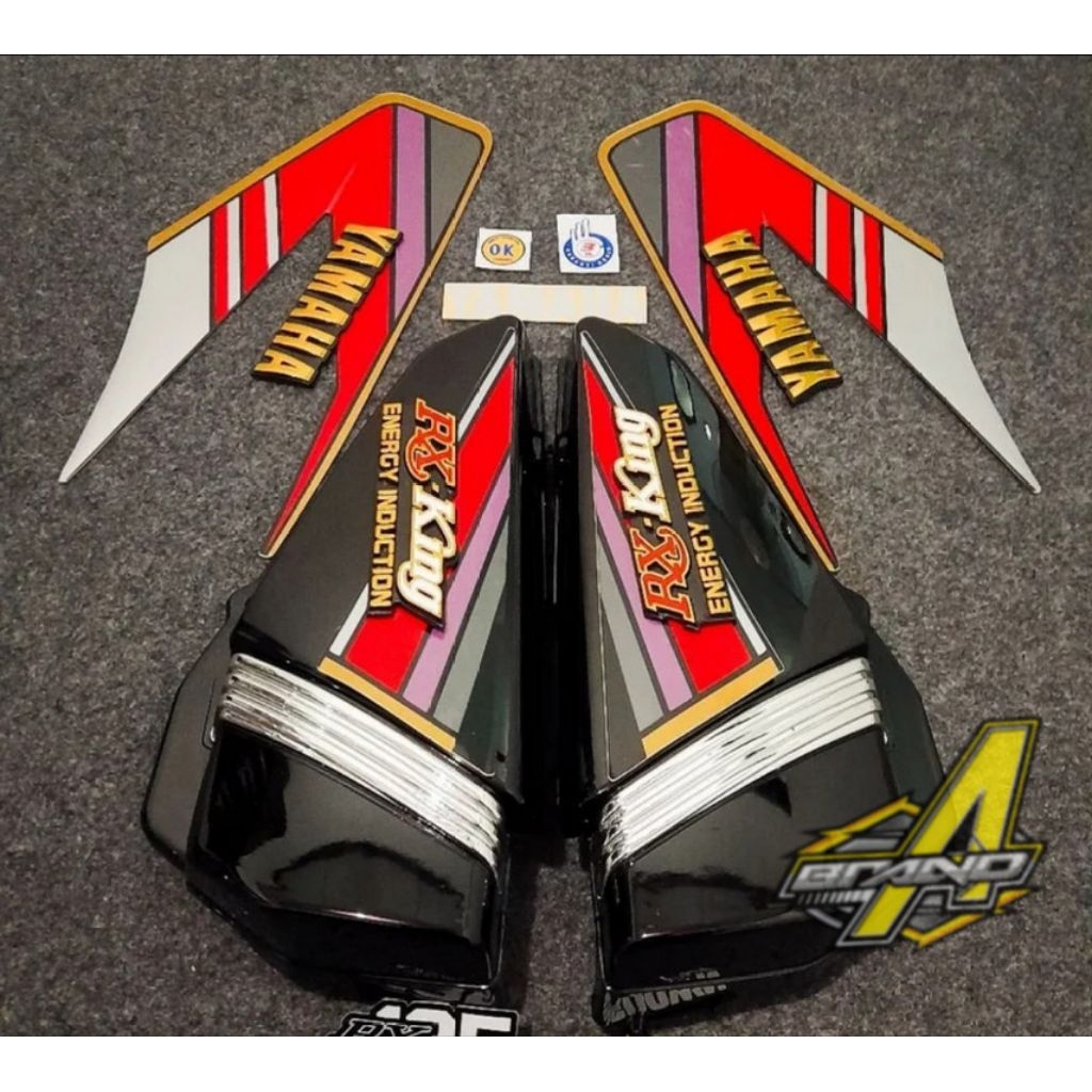 Cover bok aki Yamaha Rx-king ORI 94 Lis merah cobra produk import
