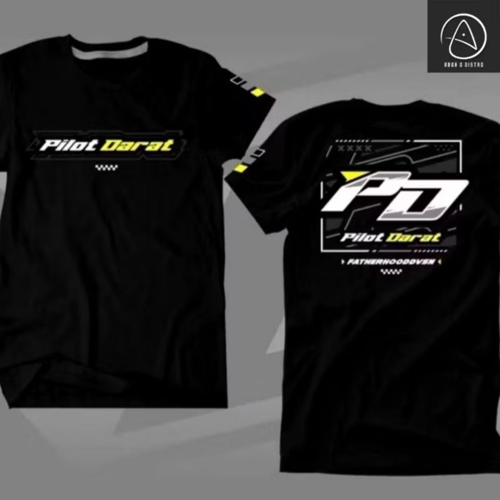 Kaos Pilot Darat Baju Distro Lembut Nyaman Di pakai Ukuran S M L XL