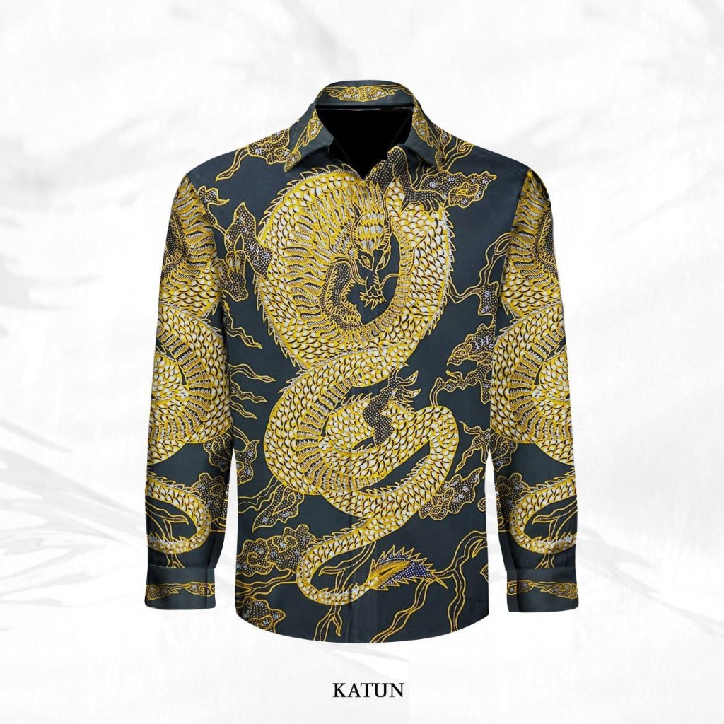 KAIN BATIK TULIS KATUN ASLI PEKALONGAN MOTIF MACAN DAN NAGA DAN MOTIF BATIK LAINNYA MS-097089
